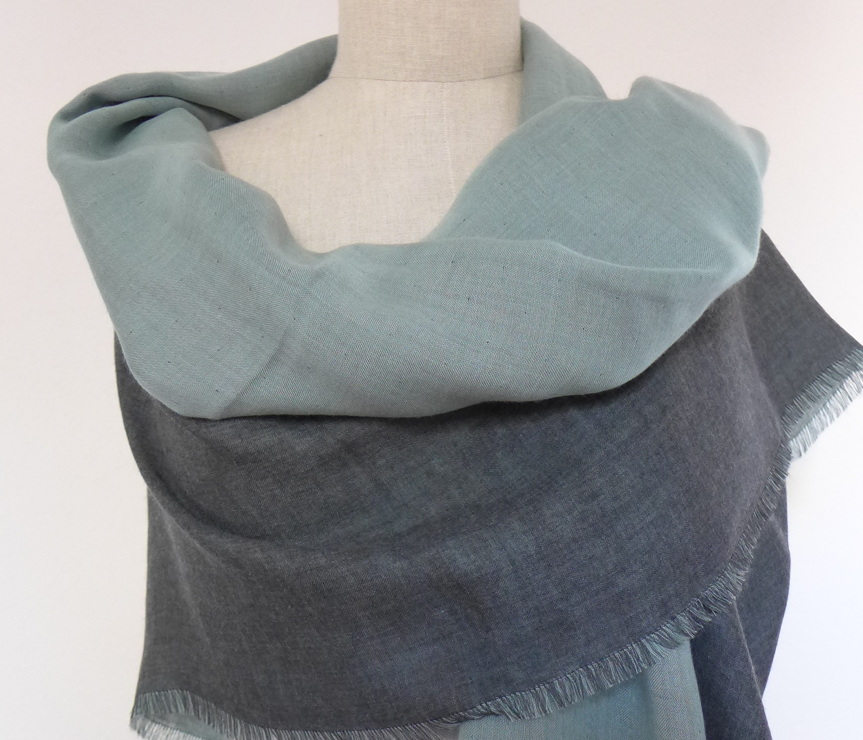Marumasu - tencel scarves - watergreen