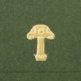Yamazakura - Cashico - embossed mini card with gold foil printing - mushroom
