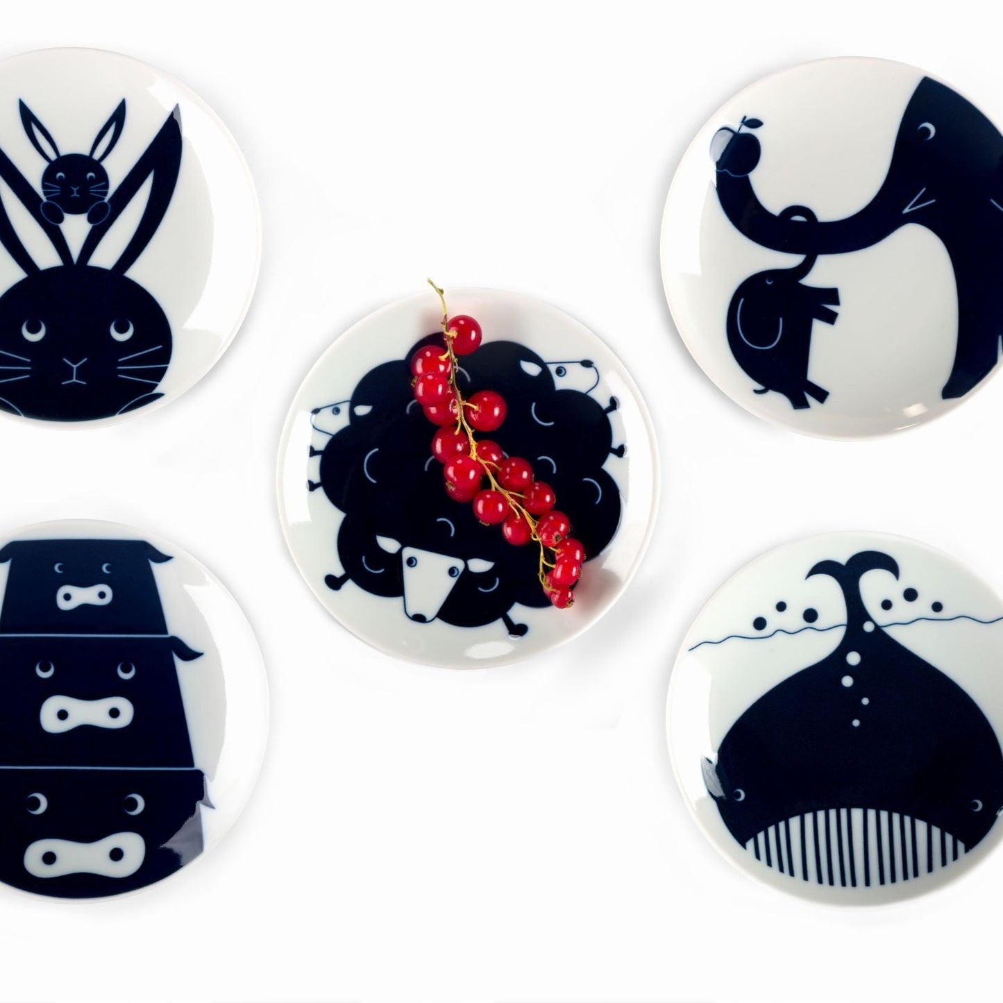 Kihara - Animal Plates - Set of 5