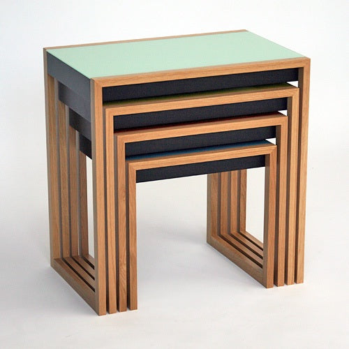 MoMA - Tables gigognes Josef Albers (ensemble de 4)