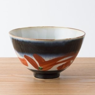 Kihara - Gosuzume - Poke bowl - red brush strokes