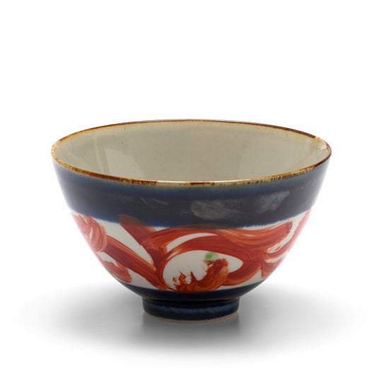 Kihara - Gosuzume - Poke bowl - red brush strokes