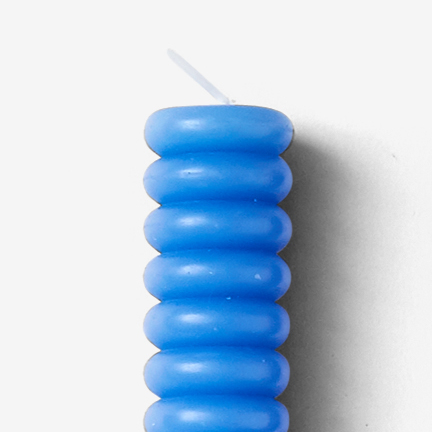 Areaware - Bougie sculpturale Dusen Dusen - Set à 2, bleu