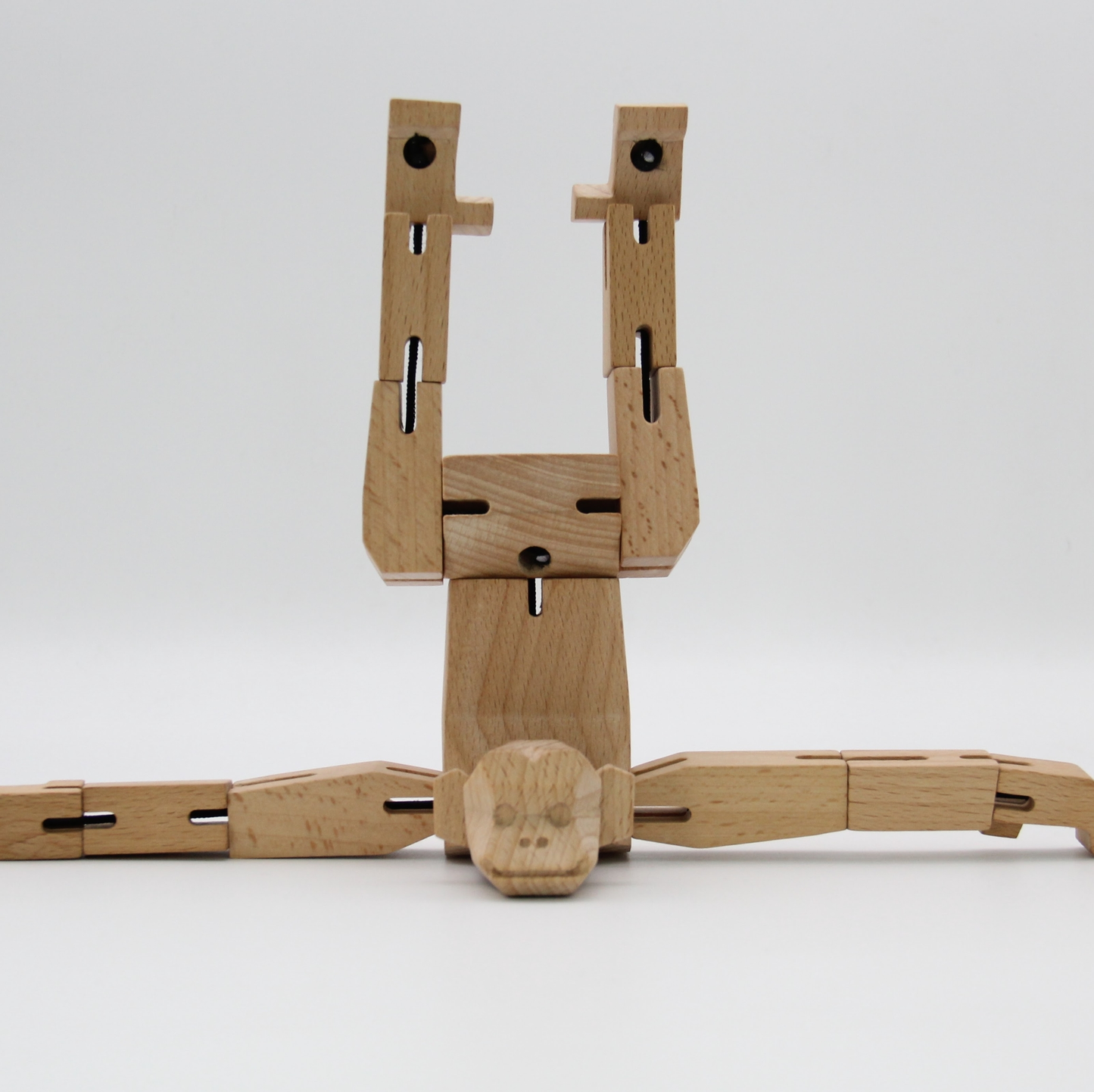 Morphits - Yoshiaki Ito - Quaderförmiger Affe aus Holz