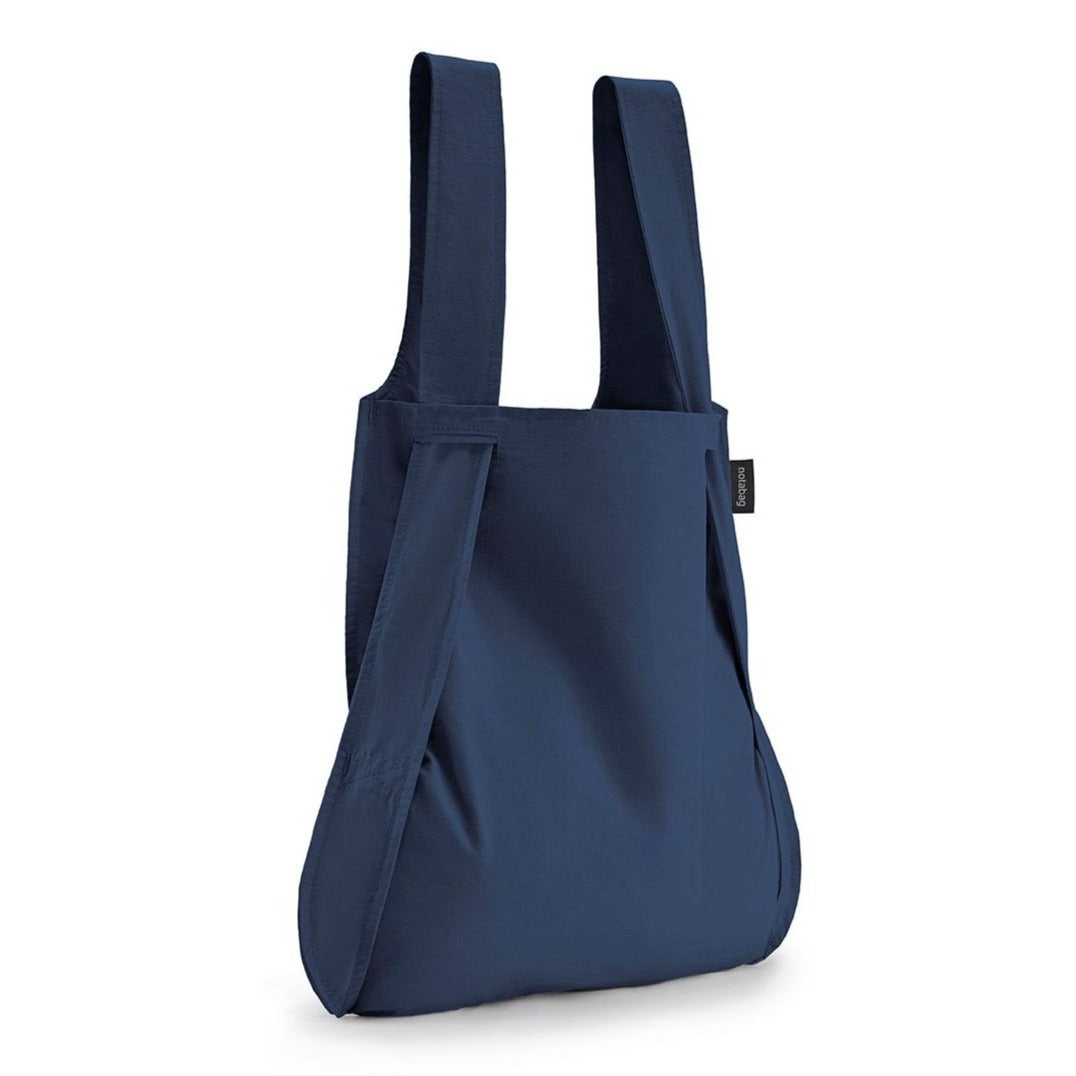 Notabag navy foldable bag and backpack